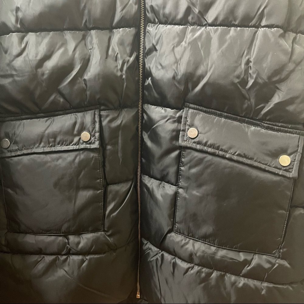Sebby Hooded Black Puffer Coat - Picture 4 of 5